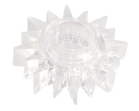 Прозрачное гелевое эрекционное кольцо-солнце - Toyfa Basic - в Туле купить с доставкой