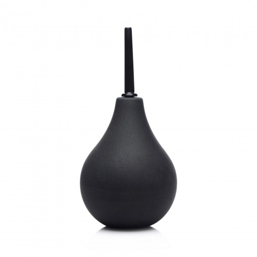 Черный анальный душ Thin Tip Enema Bulb - XR Brands - купить с доставкой в Туле