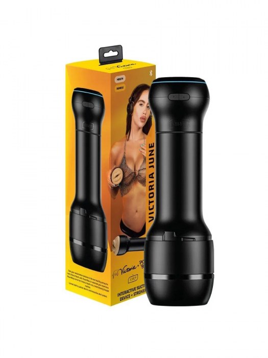 Мастурбатор-ротик с интерактивной насадкой PowerBlow   FeelVictoria Mouth - Kiiroo - в Туле купить с доставкой