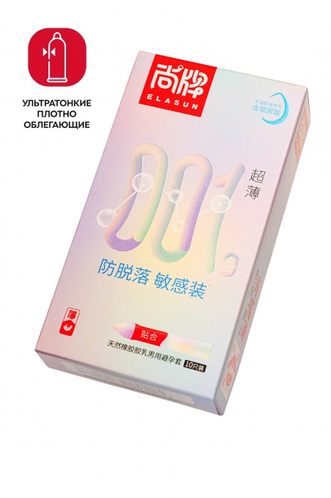 Ультратонкие облегающие презервативы Elasun Slim Fit - 10 шт. - Elasun - купить с доставкой в Туле