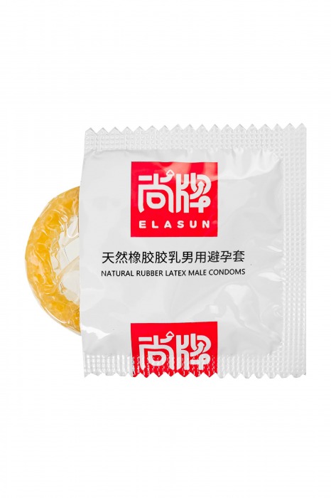 Презервативы с точками и ребрами Elasun Ribbed and Dotted - 10 шт. - Elasun - купить с доставкой в Туле