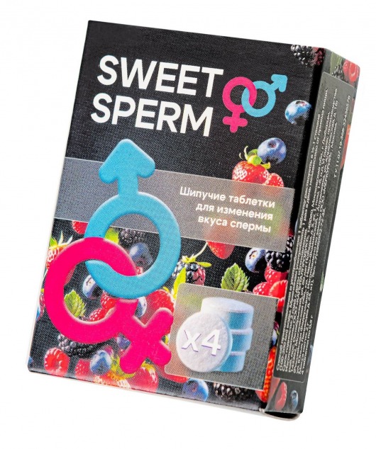 Шипучие таблетки для мужчин Sweet Sperm для изменения вкуса спермы (4 шт. по 0,5 гр.) - Капиталпродукт - купить с доставкой в Туле