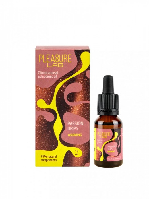 Капли с согревающим эффектом Passion Drips Warming - 15 мл. - Pleasure Lab - купить с доставкой в Туле