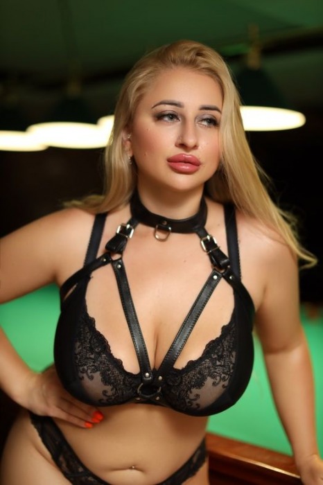 Черная кожаная сбруя с ошейником plus size из нежной кожи - БДСМ Арсенал - купить с доставкой в Туле