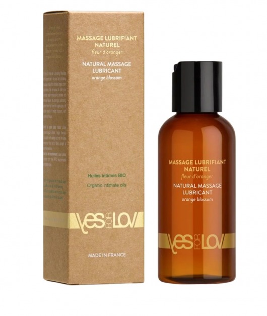 Натуральная массажная смазка Natural Lubricant Orange Blossom - 100 мл. - YESforLOV - купить с доставкой в Туле