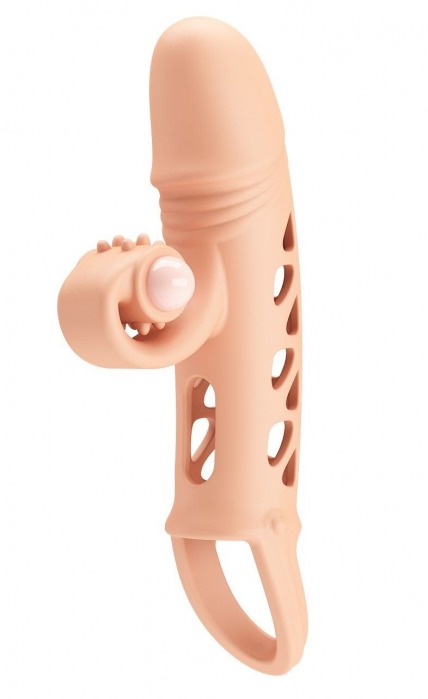 Телесная вибронасадка на пенис Mind-blowing Miracles - Baile - в Туле купить с доставкой