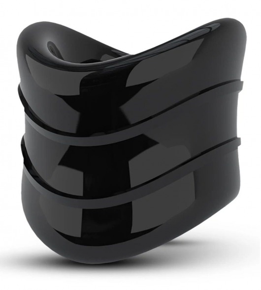 Черное эрекционное кольцо на мошонку Beef Ball Stretcher Snug X Long - Blush Novelties - в Туле купить с доставкой