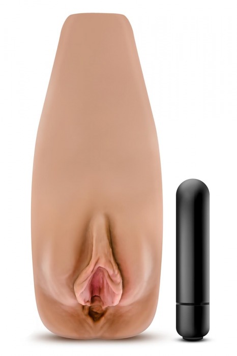 Маструбатор-вагина с вибрацией Soft   Wet Renata Realistic Tan Masturbator - Blush Novelties - в Туле купить с доставкой