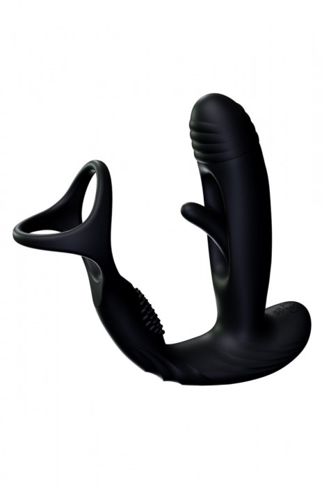 Черный инновационный масcажер простаты Pulse с функцией осцилляции - Amovibe - в Туле купить с доставкой