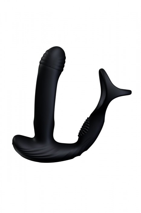 Черный инновационный масcажер простаты Pulse с функцией осцилляции - Amovibe - в Туле купить с доставкой