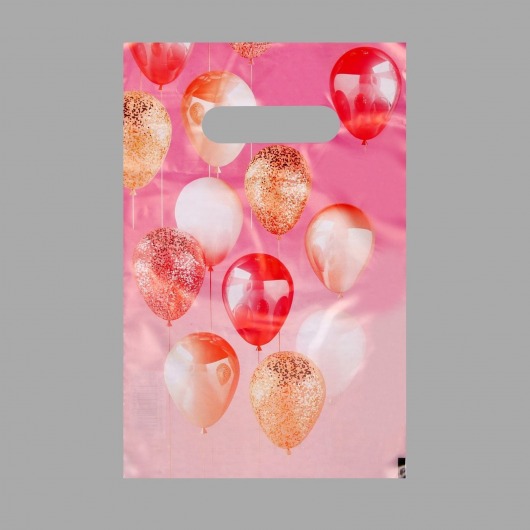 Пакет «Праздничные шары» с вырубной ручкой (20х30 см) - UPAK LAND - купить с доставкой в Туле