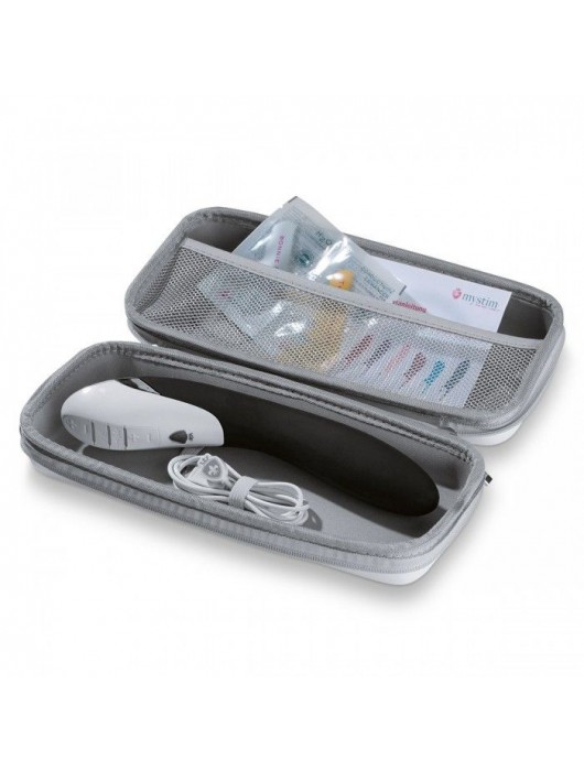 Вибратор с электростимуляцией Sizzling Simon Black Edition - 27 см. - MyStim - купить с доставкой в Туле