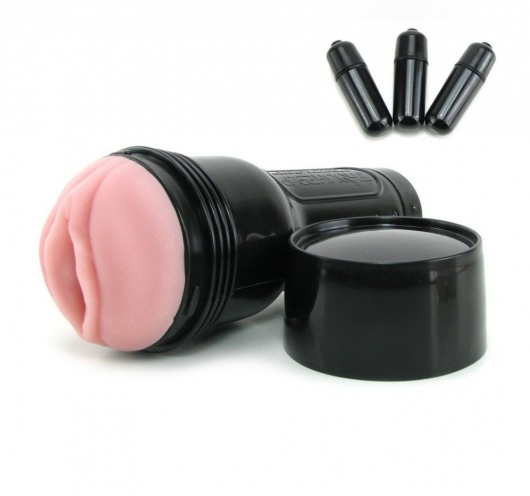 Мастурбатор-вагина Fleshlight - Vibro Pink Lady Touch с вибрацией - Fleshlight - в Туле купить с доставкой