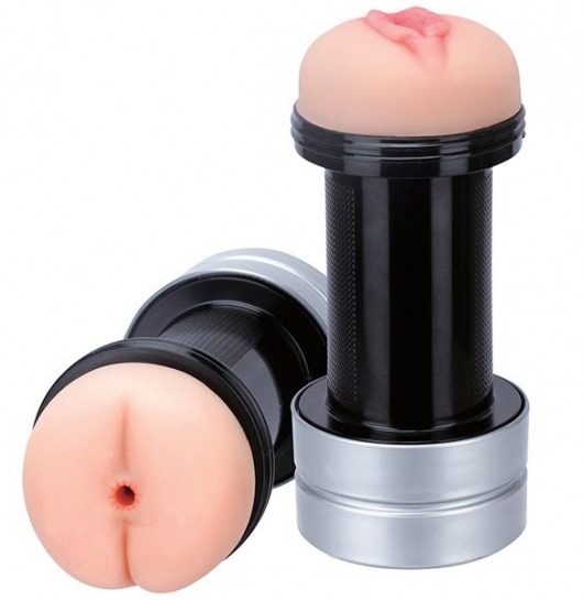Мастурбатор 2-в-1 REALSTUFF 2 IN 1 HUMMER ANUS   VAGINA: вагина и анус - Dream Toys - в Туле купить с доставкой
