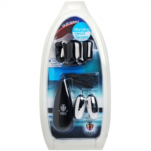 Черная стимулирующая насадка для головки полового члена Multi Speed Vibrating Penis Head Teaser - XR Brands - в Туле купить с доставкой