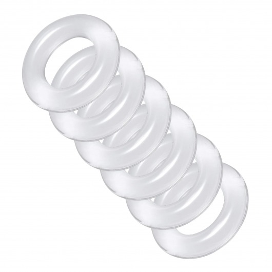 Комплект из 6 прозрачных эрекционных колец Ring Master Custom Ball Stretcher Kit - XR Brands - в Туле купить с доставкой