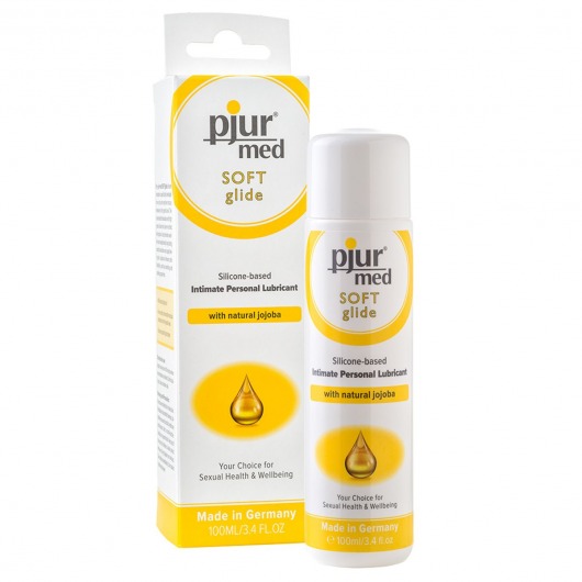 Силиконовый лубрикант с жожоба pjur MED Soft glide - 100 мл. - Pjur - купить с доставкой в Туле