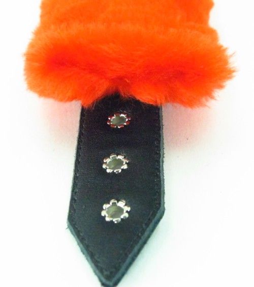 Красные наручники с мехом BDSM Light - БДСМ Арсенал - купить с доставкой в Туле