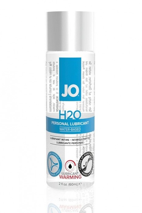 Возбуждающий лубрикант на водной основе JO Personal Lubricant H2O Warming - 60 мл. - System JO - купить с доставкой в Туле