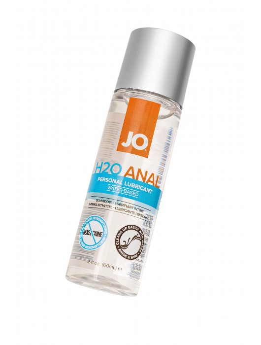 Анальный лубрикант на водной основе JO Anal H2O - 60 мл. - System JO - купить с доставкой в Туле