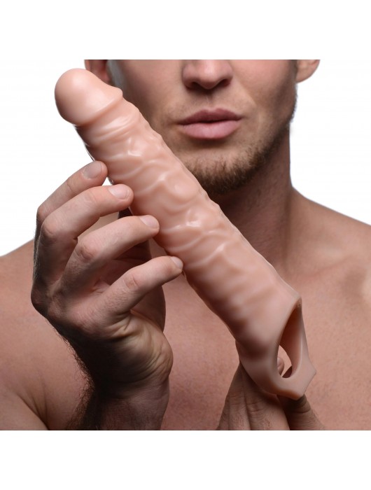 Телесная насадка-удлинитель 3 Inch Extender Sleeve - 27,3 см. - XR Brands - в Туле купить с доставкой