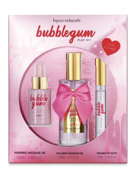 Набор средств для массажа и ласк Bubblegum Play Kit - Bijoux Indiscrets - купить с доставкой в Туле