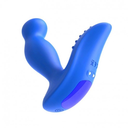 Синий вибромассажер простаты 3,5’’ Remote Control P-spot Massager - 12,5 см. - Erokay - в Туле купить с доставкой