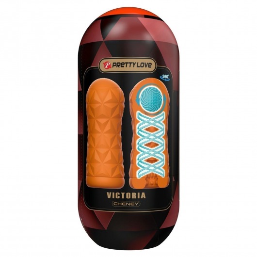 Оранжевый мастурбатор Victoria - Baile - в Туле купить с доставкой