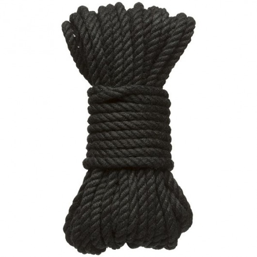 Черная верёвка для связывания и фиксации Bind Tie - 9,14 м. - Doc Johnson - купить с доставкой в Туле