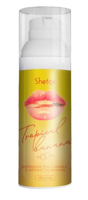 Интимная гель-смазка Shefox Premium «Тропический банан» - 50 мл. - Shefox - купить с доставкой в Туле