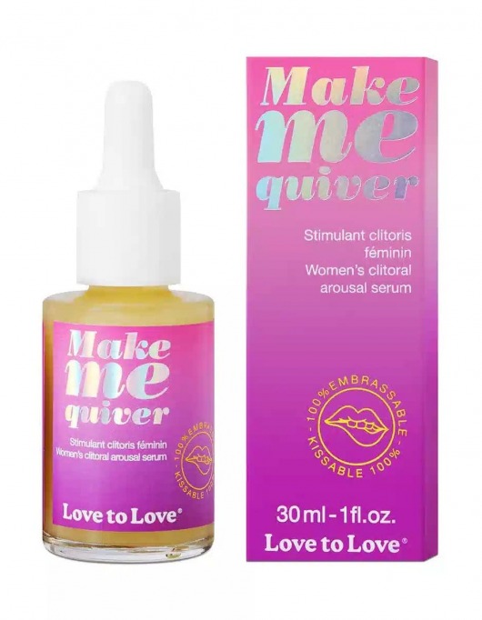 Возбуждающие капли для клитора Make Me Quiver - 30 мл. - Love to Love - купить с доставкой в Туле