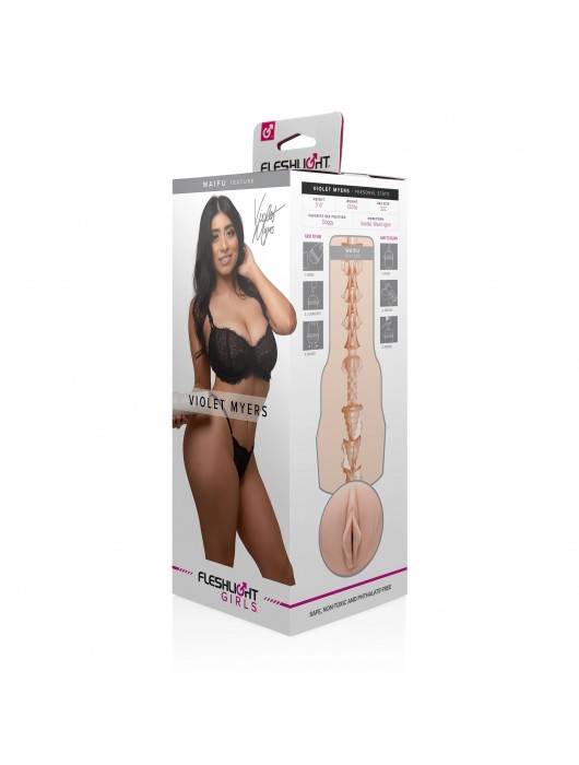 Мастурбатор-вагина Fleshlight Girls - Violet Myers Waifu - Fleshlight - в Туле купить с доставкой