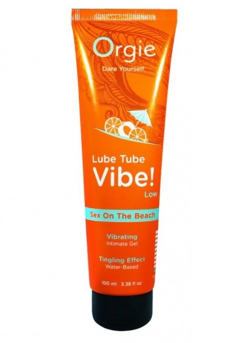 Гель с эффектом вибрации Lube Tube Vibe Low Sex On The Beach - 100 мл. - ORGIE - купить с доставкой в Туле