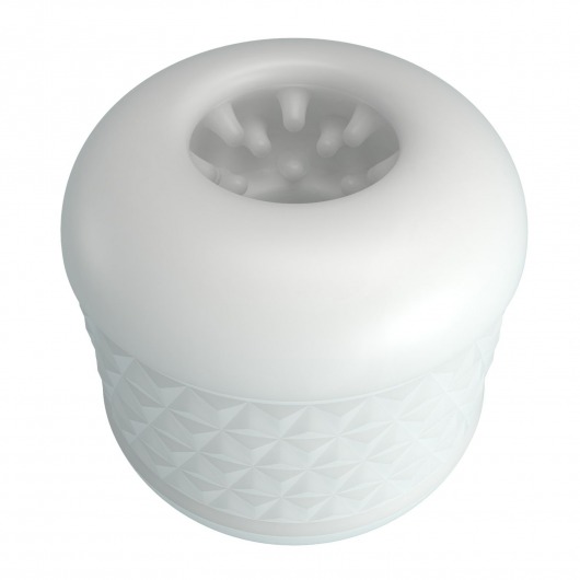 Белый сквозной мастурбатор Crystle - Baile - в Туле купить с доставкой