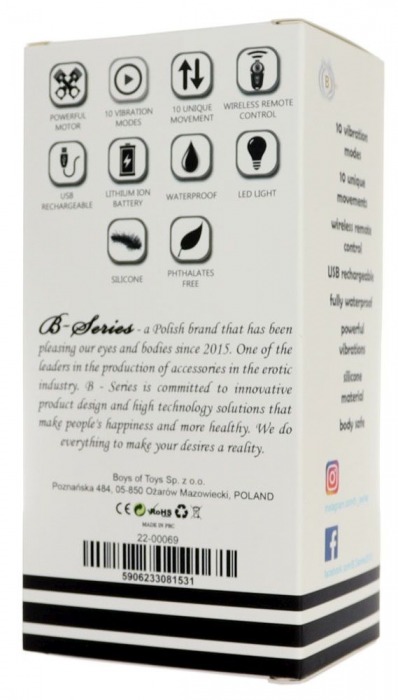 Черный массажер простаты с вибрацей и возвратно-поступательными движениями - Boys of Toys - в Туле купить с доставкой