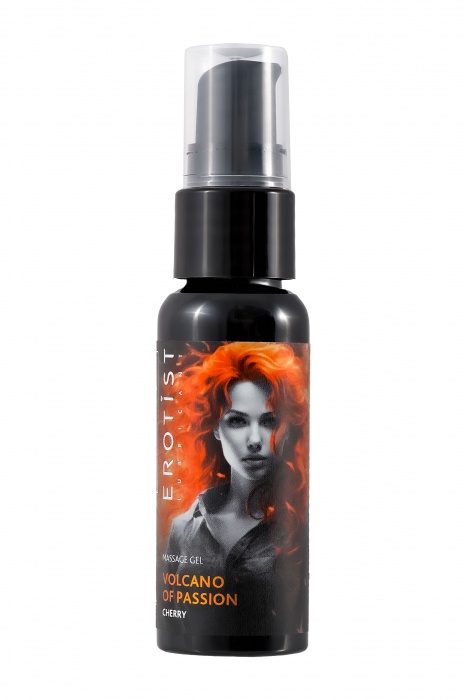 Гель с эффектом вибрации Volcano Of Passion со вкусом вишни - 25 мл. - Erotist Lubricants - купить с доставкой в Туле