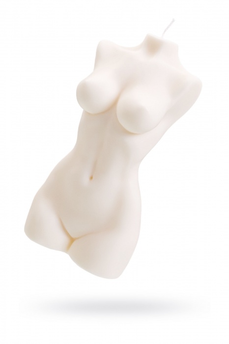 Белая интерьерная свеча в форме женского торса - 850 гр. - Pecado - купить с доставкой в Туле