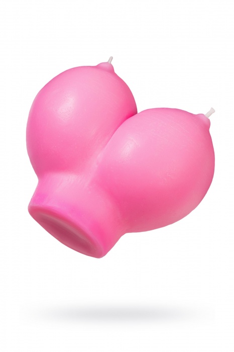 Розовая свеча «Сиськи» - 150 гр. - Pecado - купить с доставкой в Туле