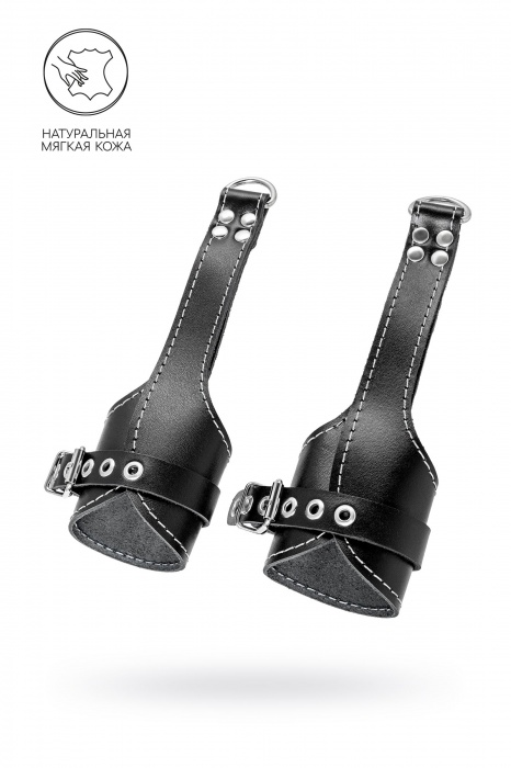 Черные подвесы с белой строчкой - Pecado - купить с доставкой в Туле