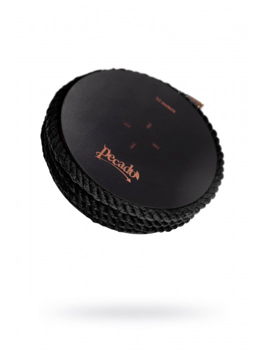 Черная веревка для шибари на катушке - 10 м. - Pecado - купить с доставкой в Туле