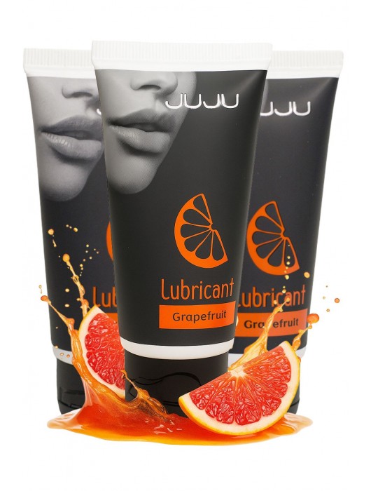 Набор из 3 съедобных лубрикантов JUJU со вкусом грейпфрута - JuJu - купить с доставкой в Туле