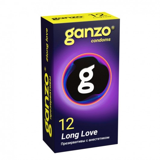 Презервативы с анестетиком для продления удовольствия Ganzo Long Love - 12 шт. - Ganzo - купить с доставкой в Туле