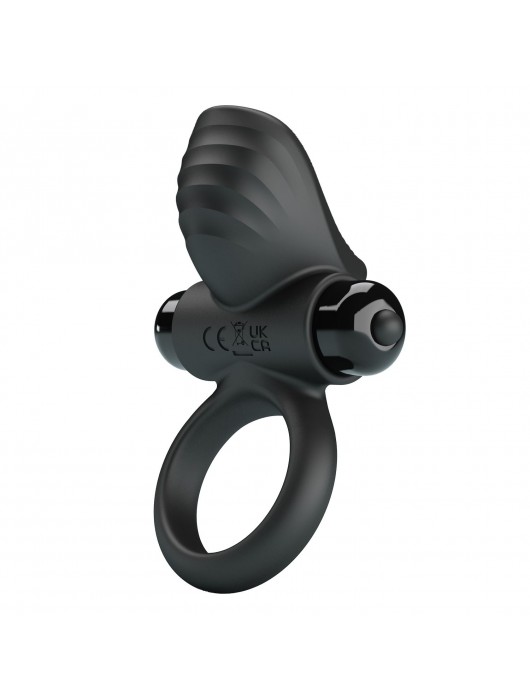 Черное эрекционное кольцо с вибрацией Adrien - Baile - в Туле купить с доставкой