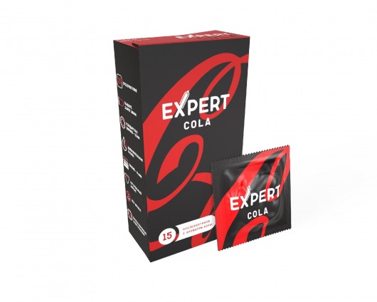 Презервативы с ароматом колы Expert Cola - 15 шт. - Expert - купить с доставкой в Туле
