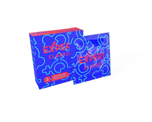 Классические презервативы Expert Classic - 3 шт. - Expert - купить с доставкой в Туле