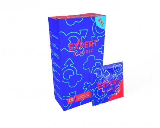 Презервативы увеличенного размера Expert Classic XXL - 15 шт. - Expert - купить с доставкой в Туле