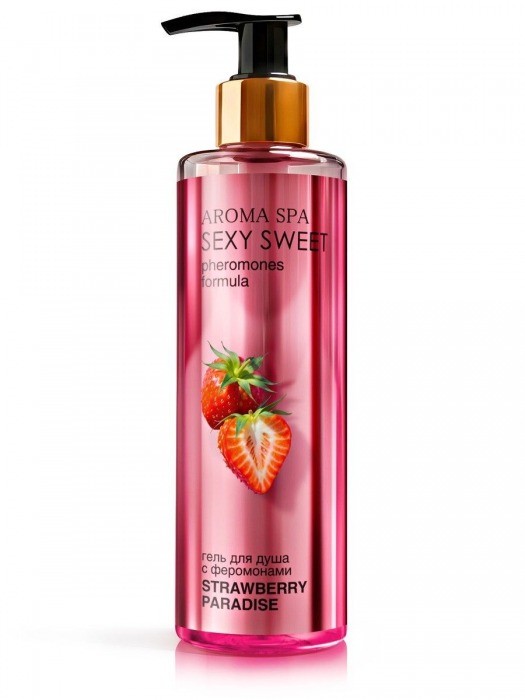 Гель для душа с феромонами и ароматом клубники Strawberry Paradise - 200 мл. -  - Магазин феромонов в Туле
