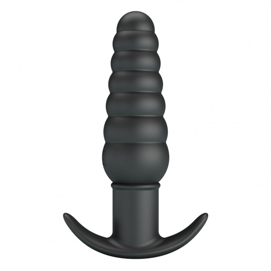 Черный анальный вибростимулятор Aeolis - 11 см. - Baile
