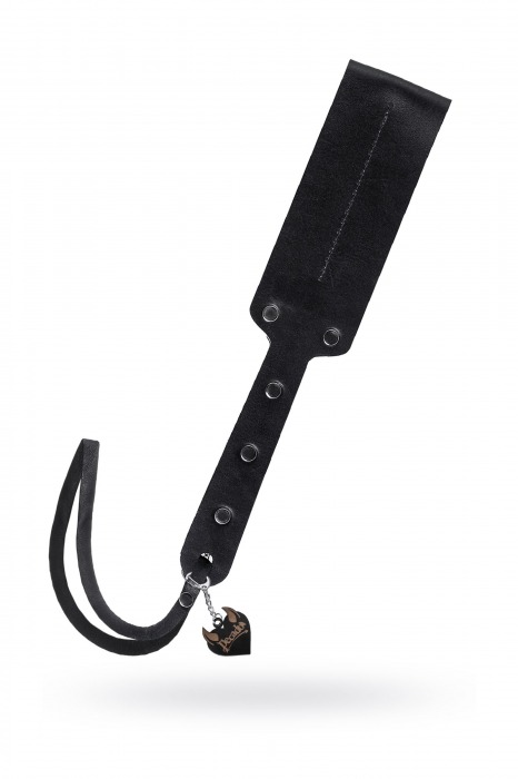 Черный кожаный пэддл - 32 см. - Pecado - купить с доставкой в Туле