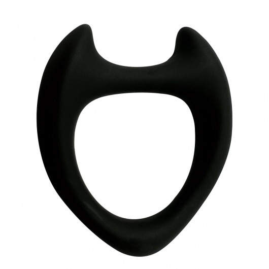 Черное эрекционное кольцо с рожками Wooomy Toro M - Adrien Lastic - в Туле купить с доставкой